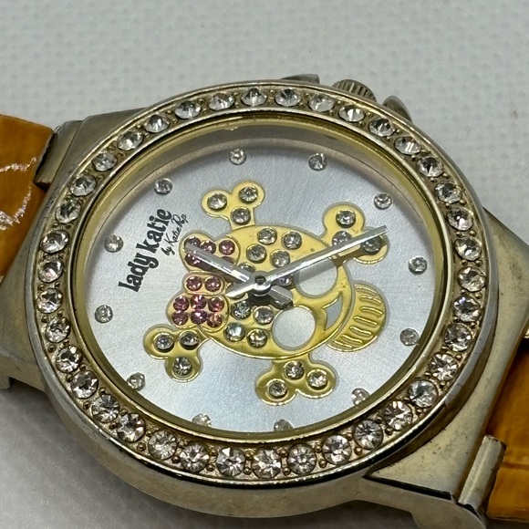 Lady Katie Skull Dial Crystal Watch - Picture 3 of 16
